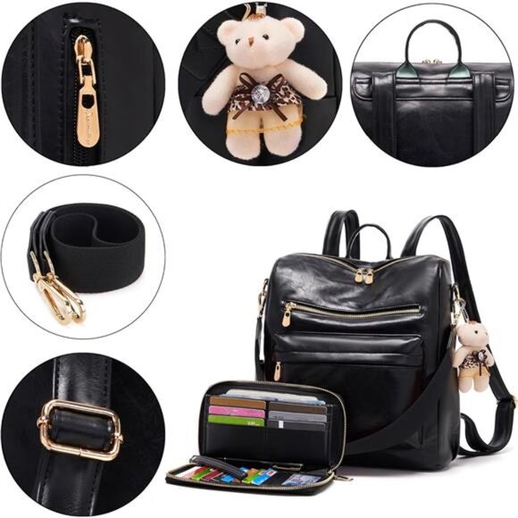 Women Backpack Purse Multipurpose Design Handbags Shoulder Bag main image 6